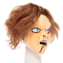 Load image into Gallery viewer, Chucky Mask Full Overhead Latex Mask & Hair Halloween