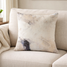 Load image into Gallery viewer, Decorative pillow with abstract design on a beige sofa