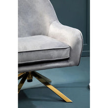 Load image into Gallery viewer, Avery Grey Velvet Chair