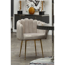 Load image into Gallery viewer, Bari Mink Velvet Dining Chair