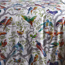 Load image into Gallery viewer, Colorful bird pattern on a fabric surface