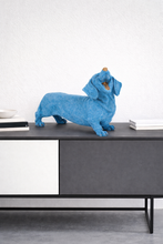 Load image into Gallery viewer, Blue Laughing Dachshund Figure