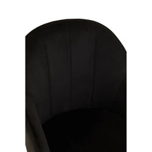 Load image into Gallery viewer, Brent Black Velvet And Gold Base Home Office Chair