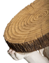 Load image into Gallery viewer, Bulldog Holding "Trunk Slice" Side Table