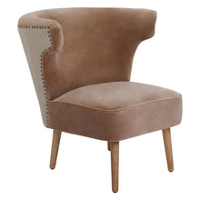 Load image into Gallery viewer, Cefena Brown Linen Chair