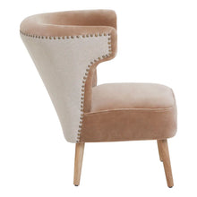 Load image into Gallery viewer, Cefena Brown Linen Chair