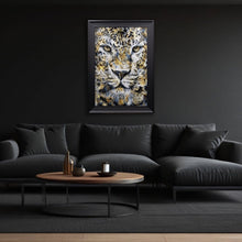 Load image into Gallery viewer, Close Up Of A Leopards Face Framed Wall Art