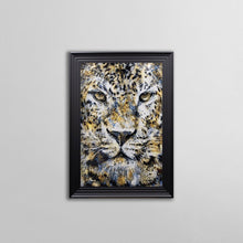 Load image into Gallery viewer, Close Up Of A Leopards Face Framed Wall Art