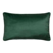 Load image into Gallery viewer, Green velvet pillow on a white background