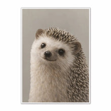 Load image into Gallery viewer, Hedgehog portrait on a plain background