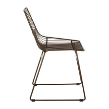 Load image into Gallery viewer, District Bronze Metal Wire Tapered Legs Chair