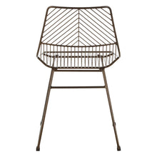 Load image into Gallery viewer, District Bronze Metal Wire Tapered Legs Chair