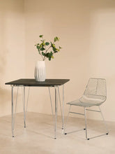 Load image into Gallery viewer, District Chrome Metal Wire Tapered Legs Chair