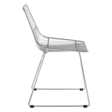 Load image into Gallery viewer, District Chrome Metal Wire Tapered Legs Chair