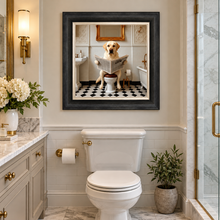 Load image into Gallery viewer, Dog on the Bog - Blonde Labrador Framed Wall Art