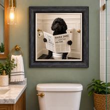 Load image into Gallery viewer, Dog on the Bog - Cockapoo Framed Wall Art