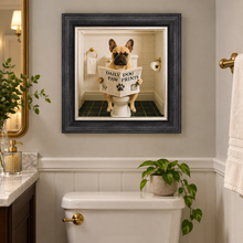 Load image into Gallery viewer, Dog on the Bog - Frenchie Bulldog Framed Wall Art