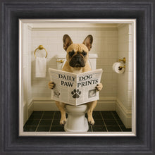Load image into Gallery viewer, Dog on the Bog - Frenchie Bulldog Framed Wall Art
