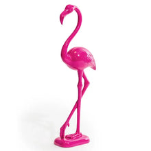 Load image into Gallery viewer, Electric Pink Standing Flamingo Figure