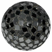 Load image into Gallery viewer, Decorative sphere with a mosaic pattern on a white background