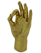 Load image into Gallery viewer, Gold "Ok" Hand Figure