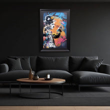 Load image into Gallery viewer, Graffiti Charlie Chaplin Framed Wall Art