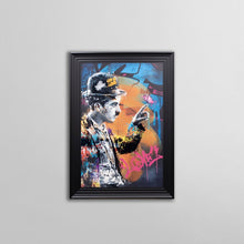 Load image into Gallery viewer, Graffiti Charlie Chaplin Framed Wall Art