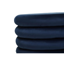 Load image into Gallery viewer, Hartford Midnight Blue Round Stool
