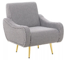 Load image into Gallery viewer, Holli Black And White Checked Armchair