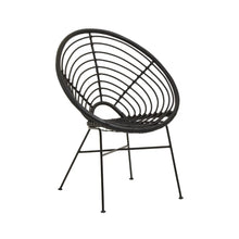Load image into Gallery viewer, Java Black Natural Rattan Round Chair