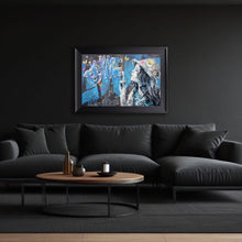 Load image into Gallery viewer, La Petite Fille et les Bulles Framed Wall Art