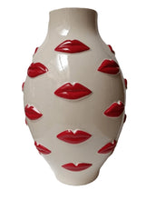 Load image into Gallery viewer, Large Multi Red Lips Vase