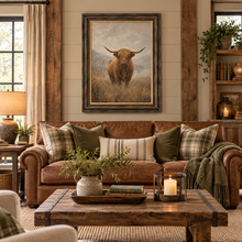 Load image into Gallery viewer, Moorland Highland Cow Framed Wall Art