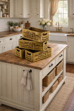 Load image into Gallery viewer, Set of 4 Antiqued "Portobello Road Market" Wooden Boxes