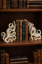Load image into Gallery viewer, Silver Octopus Pair of Bookends