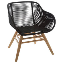 Load image into Gallery viewer, Sisal Black Rope Armchair