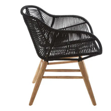 Load image into Gallery viewer, Sisal Black Rope Armchair