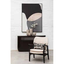 Load image into Gallery viewer, Stockholm Beige Chair With Black Wooden Frame