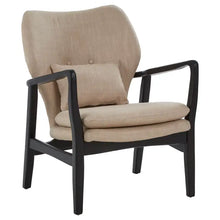 Load image into Gallery viewer, Stockholm Beige Chair With Black Wooden Frame