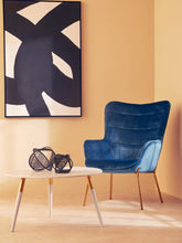 Load image into Gallery viewer, Stockholm Blue Velvet Chair