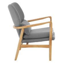 Load image into Gallery viewer, Stockholm Grey Chair With Birchwood Frame