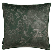 Load image into Gallery viewer, Decorative pillow with floral and paisley pattern on a white background