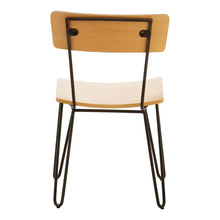 Load image into Gallery viewer, Wooden District Chair With Black Hair Pin Legs