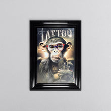 Load image into Gallery viewer, Tattoo Artist Monkey Framed Wall Art 55*75cm