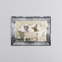 Load image into Gallery viewer, Cats In A Bath Framed Wall Art 55*75cm