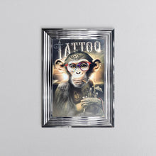Load image into Gallery viewer, Tattoo Artist Monkey Framed Wall Art 55*75cm