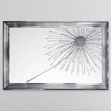 Load image into Gallery viewer, 3D Silver Cluster Blowing Dandelion On White Background Framed Wall Art 114*74cm