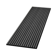 Load image into Gallery viewer, Dark Grey Decorative Acoustic Slat Wall Panel - 2400mm * 600mm