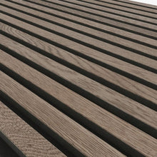 Load image into Gallery viewer, Dark Oak Decorative Acoustic Slat Wall Panel - 2400mm * 600mm