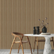 Load image into Gallery viewer, Natural Oak Decorative Acoustic Slat Wall Panel - 2400mm * 600mm